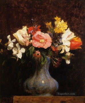 フラワーズ Painting - 花 椿とチューリップ 花画家 アンリ・ファンタン・ラトゥール